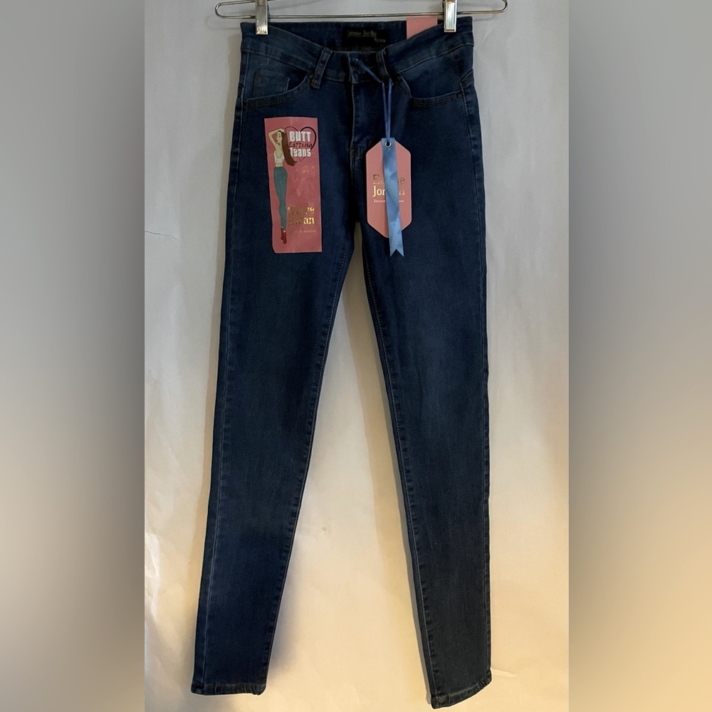 Emme Jordan Dark Wash Denim Stretch Size 1 Juniors